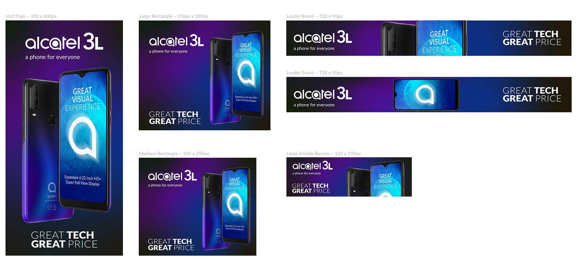 Alcatel 3L GDN Banners & Social Design