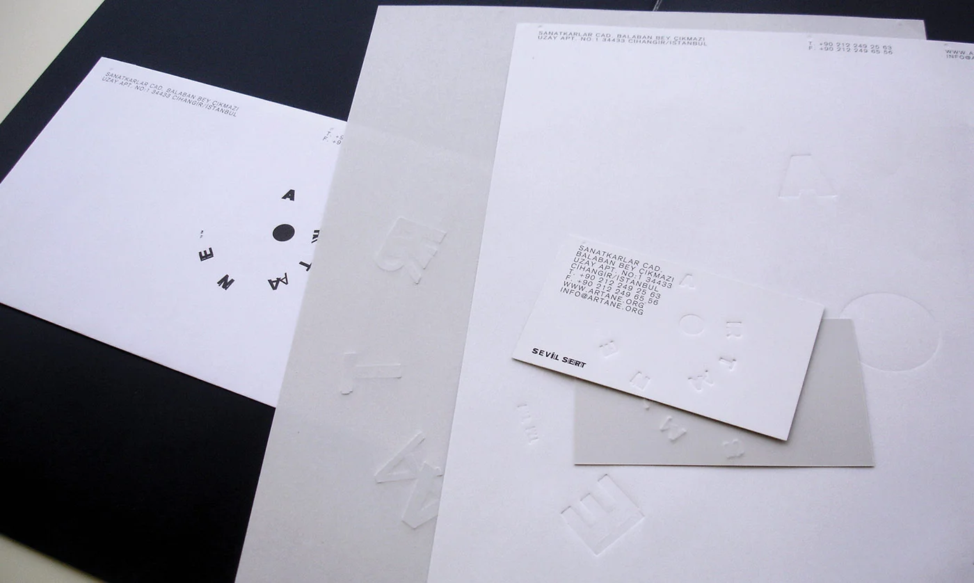 ARTANE Visual Identity - Visual identity and design sample by Ediz Pinar