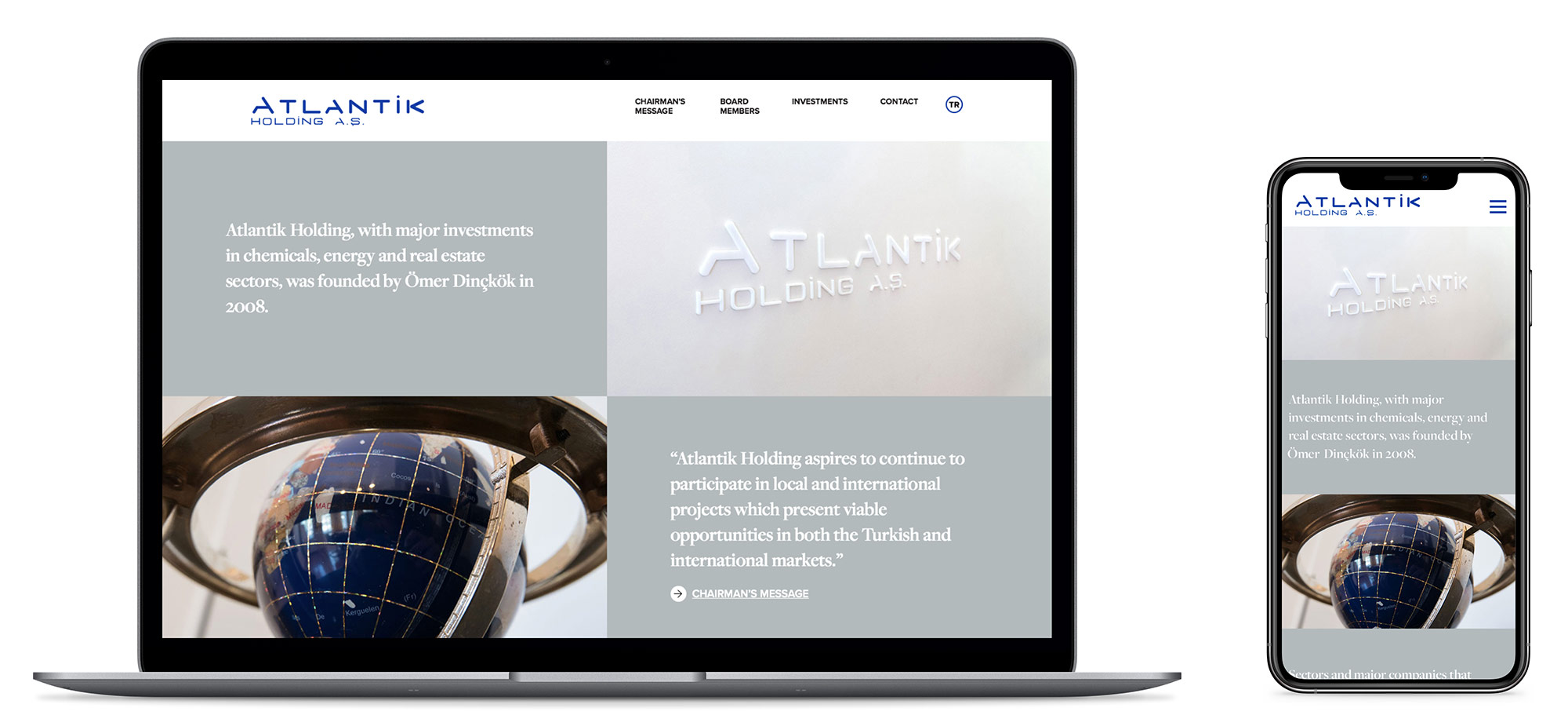 <strong>Atlantik Holding</strong> Website