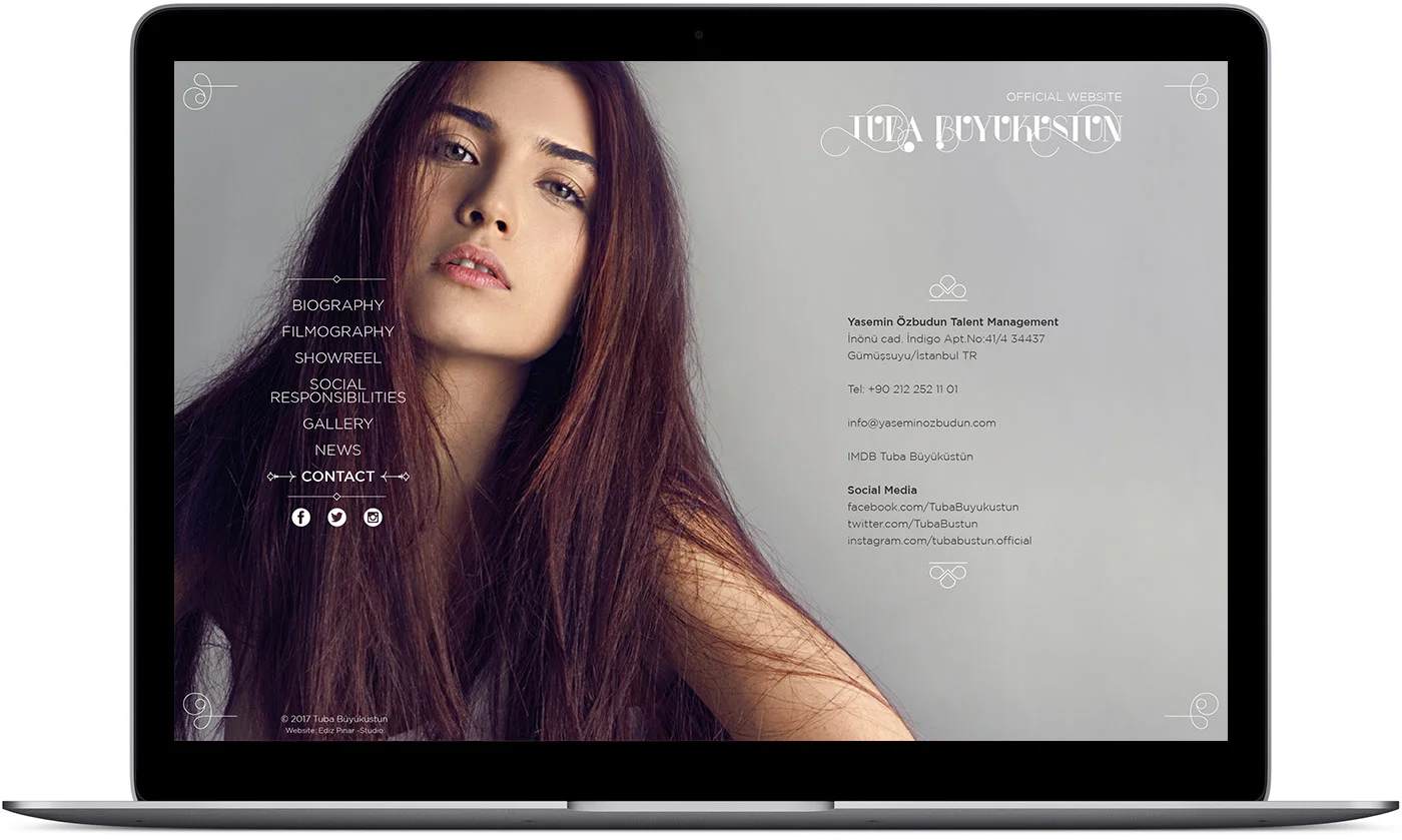 Tuba Büyüküstün - Visual identity and design sample by Ediz Pinar