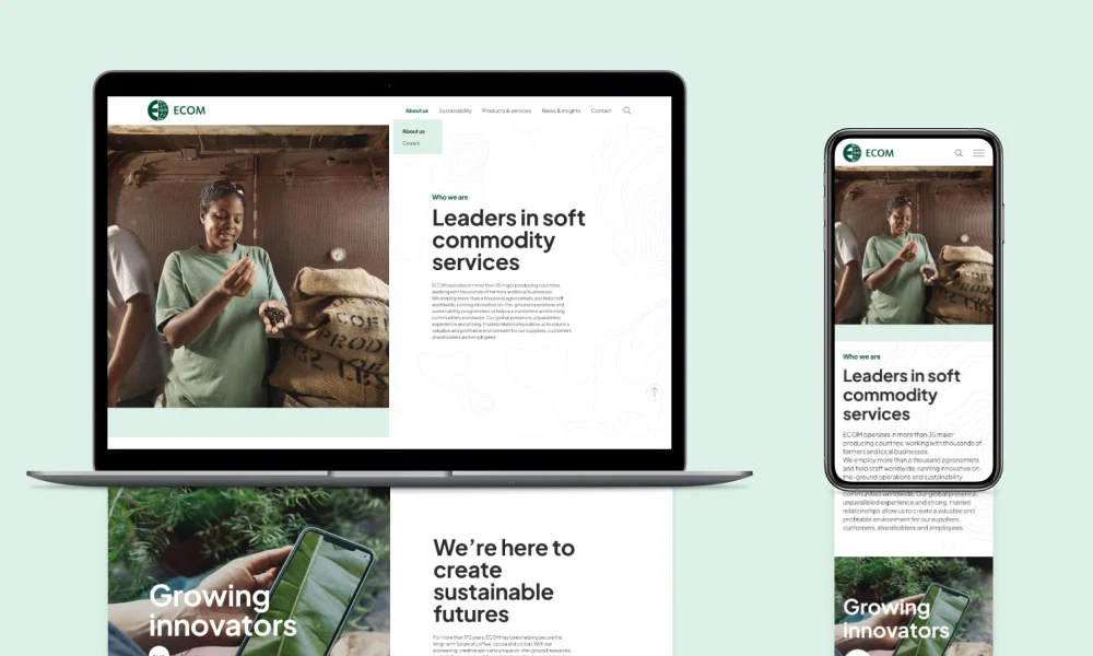 ECOM — Case Study portfolio project thumbnail by Ediz Pinar Studio™
